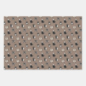 Gespenster und Katzen Coquette Halloween Bow Geschenkpapier Set (Vorderseite 2)