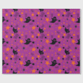 Gespenster und Sterne Nahtloses Wrapping Paper mit Geschenkpapier (Flach)