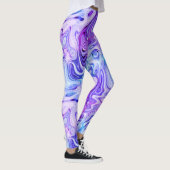Gespenstes Flüstern, pastellfarbener Marmor: Leggings (Rechts)