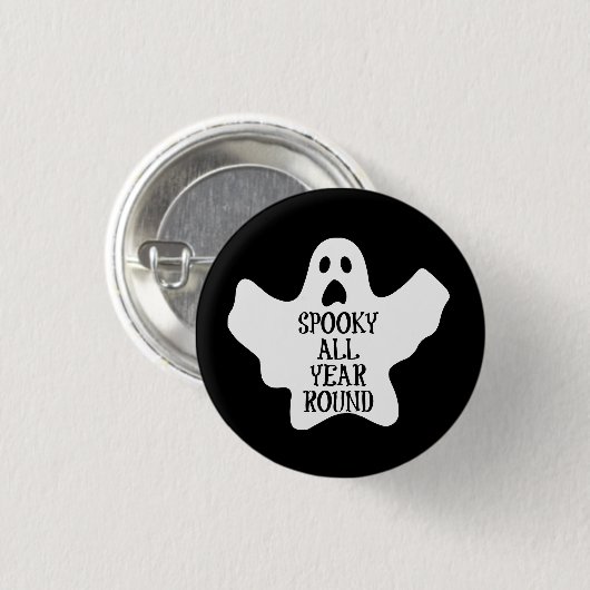 Gespenstisch knöpfen Sie das ganze Jahr hindurch Button (Vorne & Hinten)