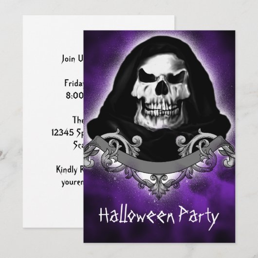 Gespenstische Einladung (Vorne/Hinten)