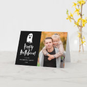 Gespenstische Foto-Gruß-Karte des Geist-| Karte (Gelbe Blume)