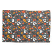 Gespenstische Geister und Kürbis Kissenbezug (Rückseite)