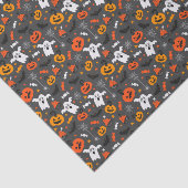 Gespenstische Geister und Kürbise Seidenpapier (Ausschnitt)