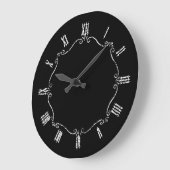 Gespenstische gotische Grenze Große Wanduhr (Winkel)