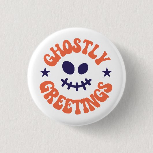 gespenstische Grüße Button (Vorderseite)