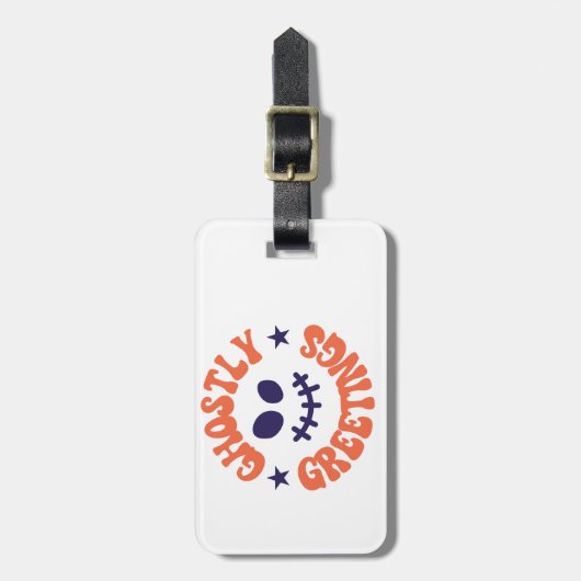 gespenstische Grüße Gepäckanhänger (Vorderseite vertikal)