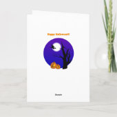 Gespenstische Halloween-Karte Karte (Rückseite)