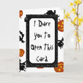 Gespenstische Halloween-Karte Karte (Gelbe Blume)