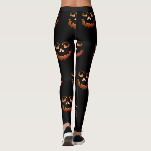 Gespenstische Halloween-Leggings Leggings (Rückseite)