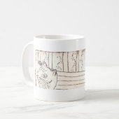 Gespenstische Katze Kaffeetasse (Vorderseite Links)