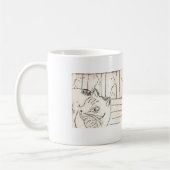Gespenstische Katze Kaffeetasse (Links)