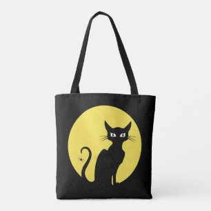 Gespenstische Katze mit Spinnen-Taschen-Tasche Tasche