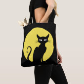 Gespenstische Katze mit Spinnen-Taschen-Tasche Tasche (Von Nahem)