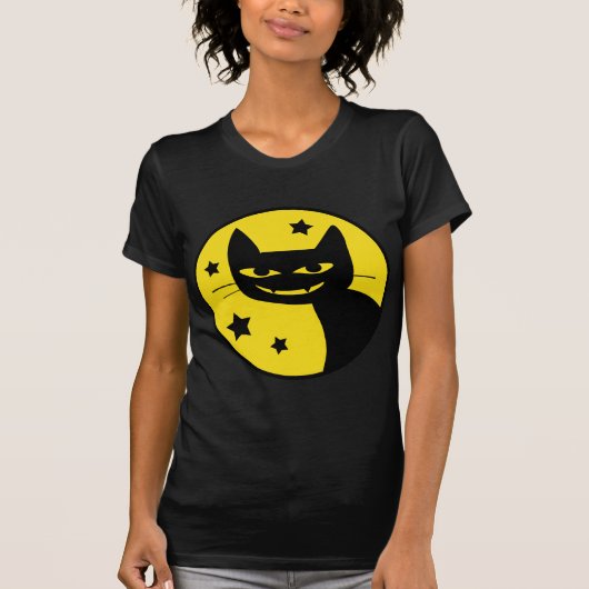 Gespenstische Katze T-Shirt (Vorderseite)