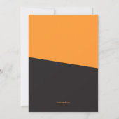 Gespenstische Katzen-Halloween-Einladung Einladung (Rückseite)