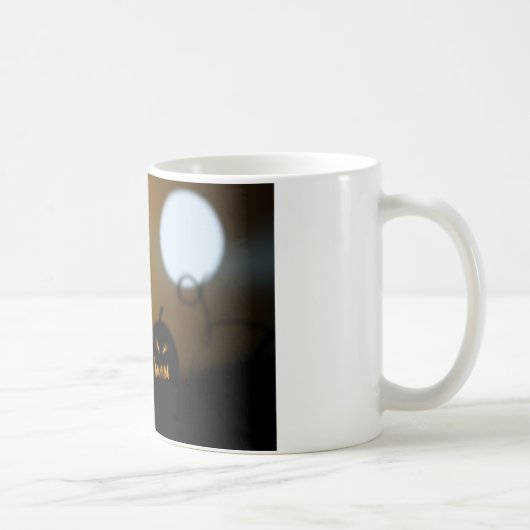 Gespenstische Kürbis-Tasse! Kaffeetasse (Rechts)