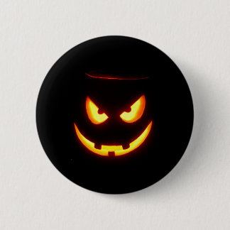 Gespenstische Kürbislaterne Button