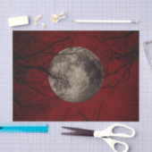 Gespenstische Mond-Halloween-Drucke Seidenpapier (Handwerk)