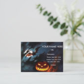 GESPENSTISCHE NACHT entwirft ~ Visitenkarte (Stehend Vorderseite)