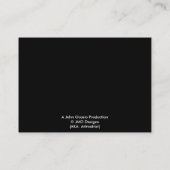 GESPENSTISCHE NACHT entwirft ~ Visitenkarte (Rückseite)