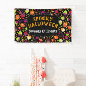 Gespenstische niedliche Halloween-Monster-kleine Banner (Insitu)