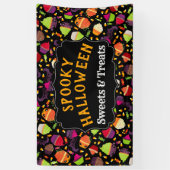 Gespenstische niedliche Halloween-Monster-kleine Banner (Vertikal)