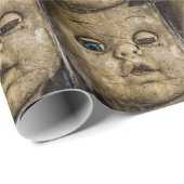 Gespenstische Puppe Geschenkpapier (Rolleneckpunkt)