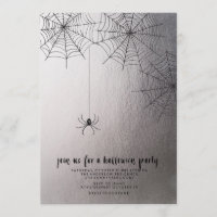 GESPENSTISCHE SPINNE Halloween-Partyeinladung