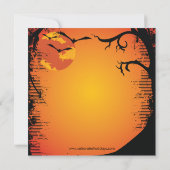 Gespenstische Spuk Haus-Halloween-Party-Einladung Einladung (Rückseite)