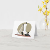 Gespenstische Stiefel-Anmerkungs-Karte Karte (Gelbe Blume)