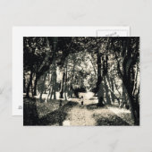 Gespenstischer Geist in der Holzbildpostkarte Postkarte (Vorne/Hinten)