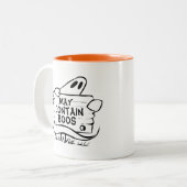 Gespenstischer Geist lustiges Halloween Zweifarbige Tasse (Vorderseite Links)