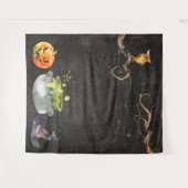 Gespenstischer glücklicher wunderlicher wandteppich (Vorderseite (Horizontal))