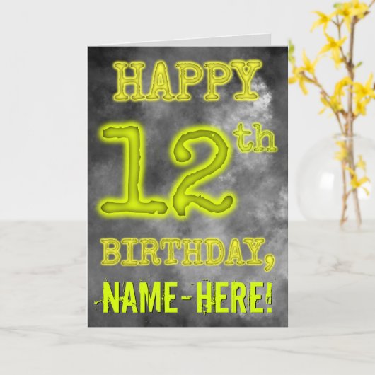 Gespenstischer glühender Aura-Blick "GLÜCKLICHER Karte (Gelbe Blume)