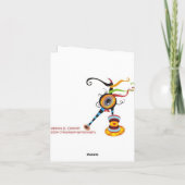 Gespenstischer Hochzeits-Dank Dankeskarte (Rückseite)