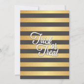 Gespenstischer Spuk Haus-Kostüm-Nachthimmel Einladung (Rückseite)