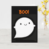 Gespenstischer Wooky Halloween Geist Karte (Gelbe Blume)