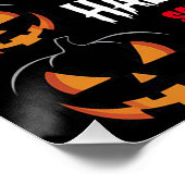 Gespenstisches Design für Spuk Halloween-Party Poster (Ecke)