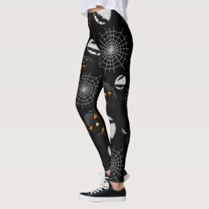 Gespenstisches dunkles Halloween-Muster Leggings
