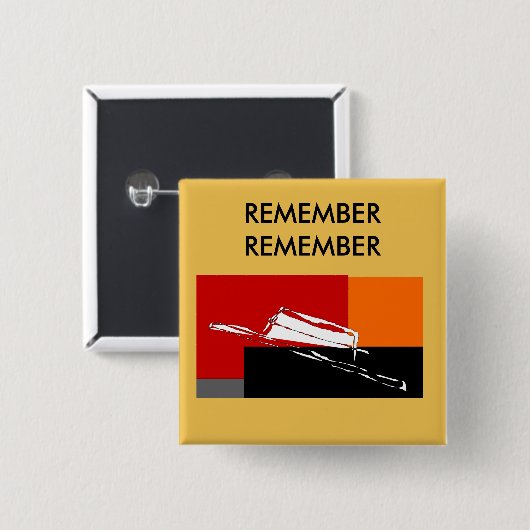 Gespenstisches dunkles Hut-Button Button (Vorne & Hinten)