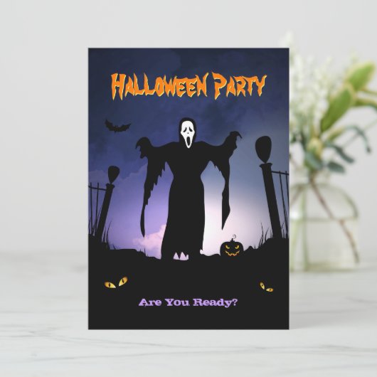 Gespenstisches Einladung (Stehend Vorderseite)