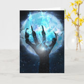 Gespenstisches Halloween Karte (Gelbe Blume)