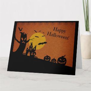 Gespenstisches Halloween Karte