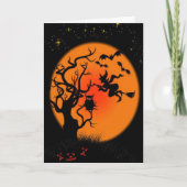 Gespenstisches Halloween Karte (Vorderseite)