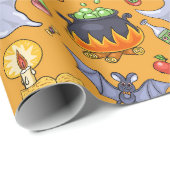 Gespenstisches Halloween-Muster Geschenkpapier (Rolleneckpunkt)