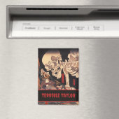 Gespenstisches japanisches Skelett mit Ihrem Namen Magnet (In Situ (Geschirrspüler))