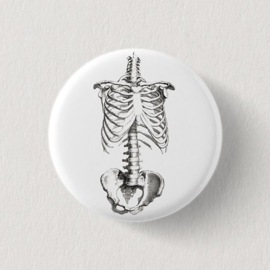 Gespenstisches Knopf-Button der Skeleton Button (Vorderseite)