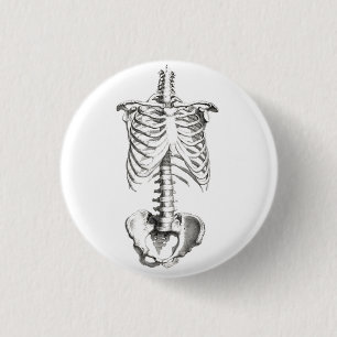 Gespenstisches Knopf-Button der Skeleton Button
