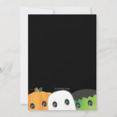 Gespenstisches niedliches einladung (Rückseite)